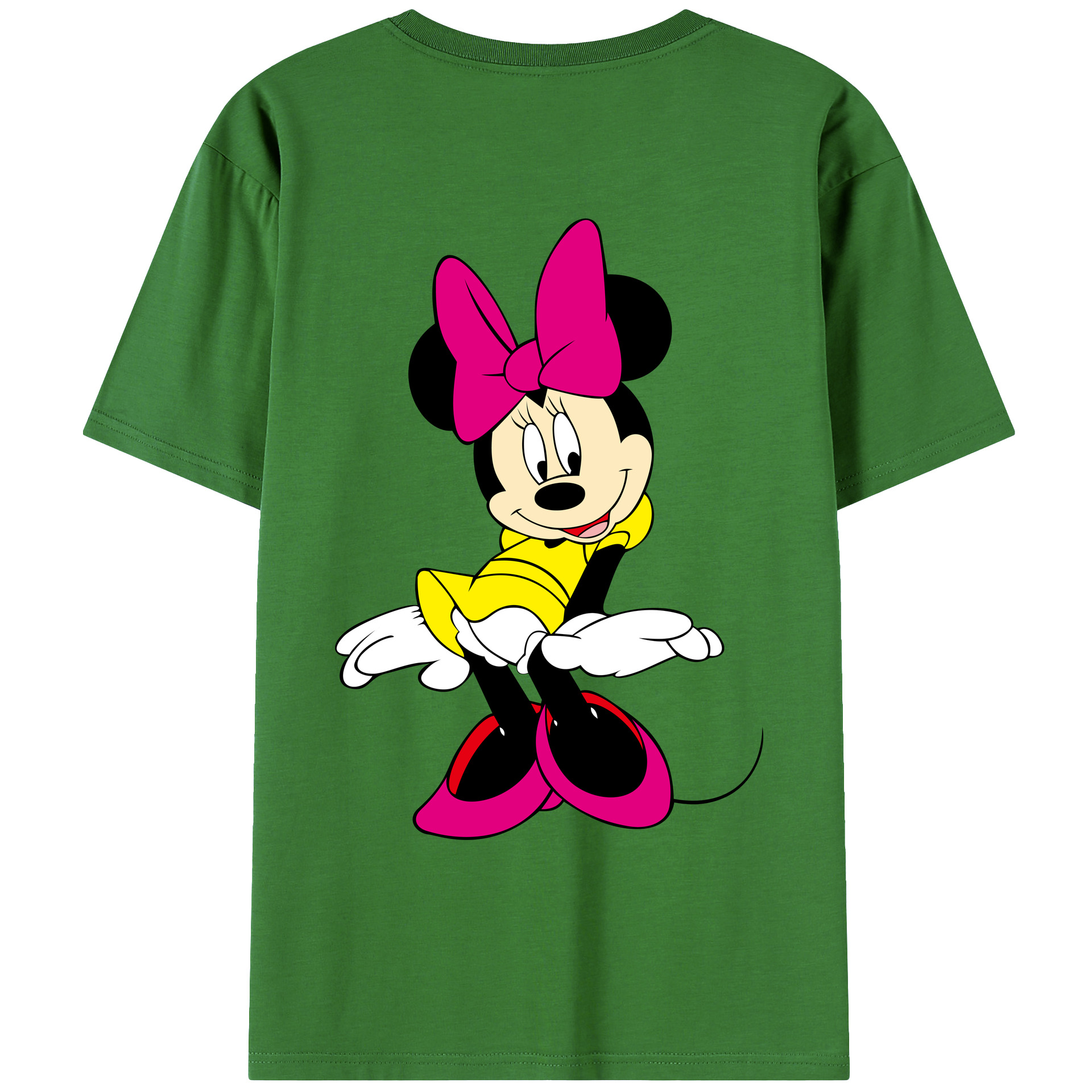 （画像用） ミッキーマウス Mickey Mouse レディース半袖Tシャツ(バックプリント)